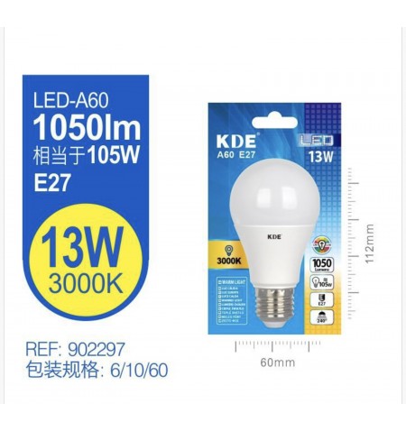 LED ESTANDAR A60 13W E27...