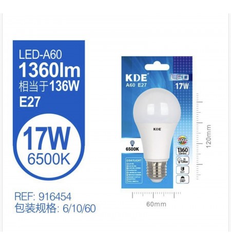 LED ESTANDAR A60 17W E27...