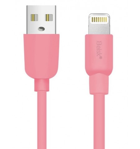CABLE IPHONE 1M 3.1A ROSA...