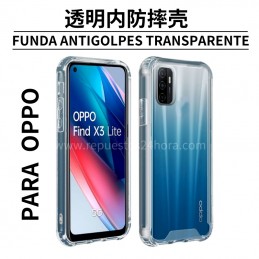 Oppo Reno6 Pro 5G透明内防摔带镜头保护手机壳