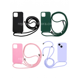 iPhone 6/7/8/SE 2020 一体挂绳硅胶壳+绳