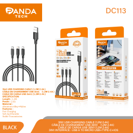 Panda Tech DC113 Cable 3 En...